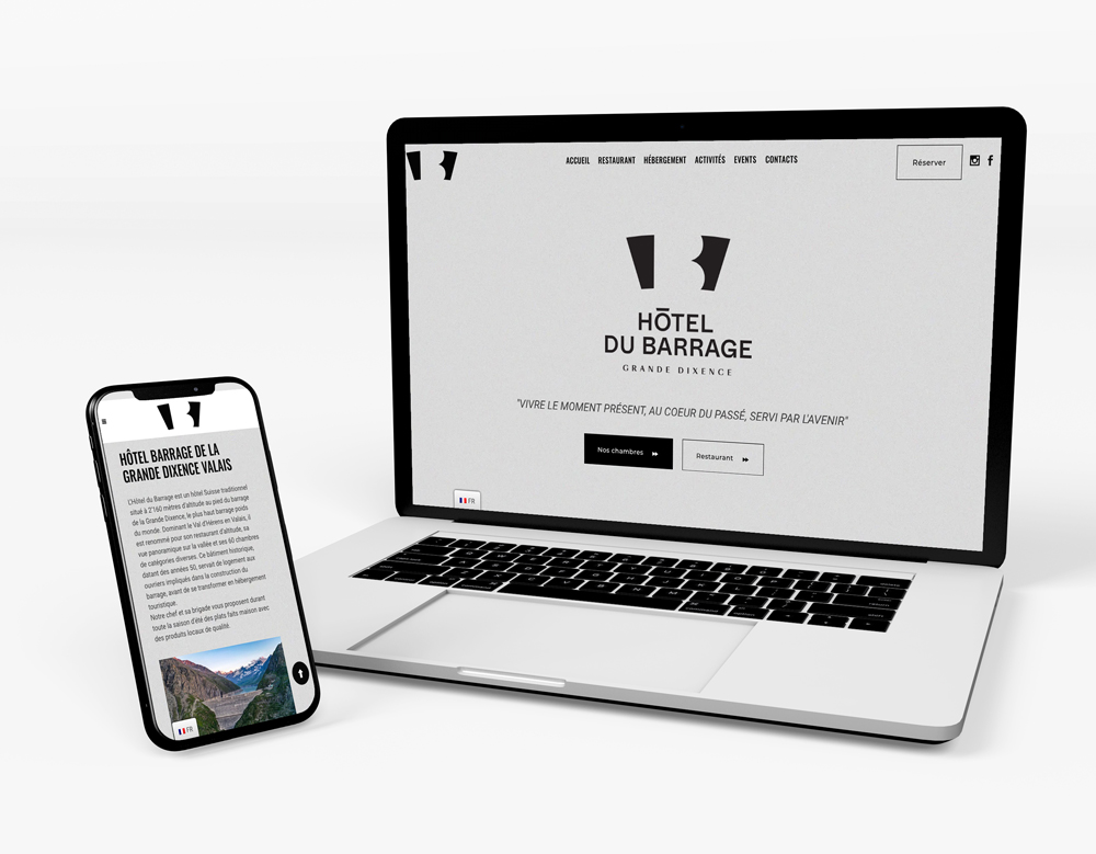 Logros Hotel en Valais website