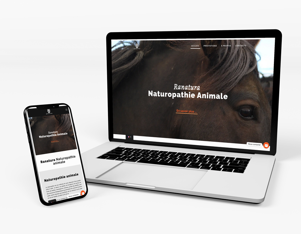 Realizaciones del sitio web de Ranatura Naturopathy