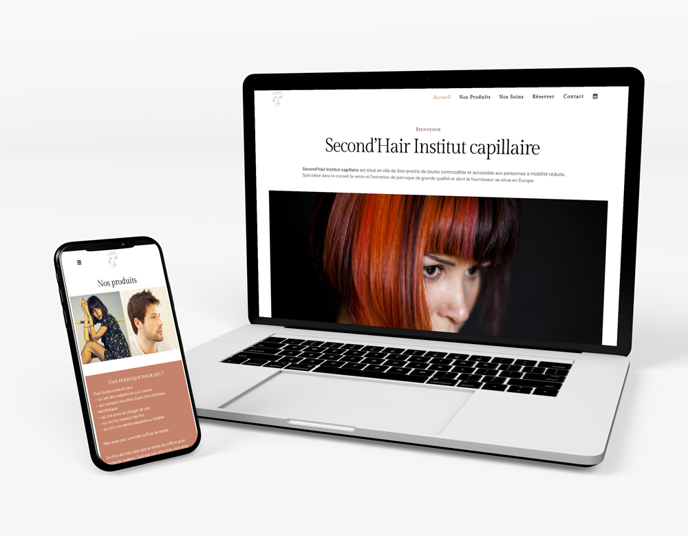Logros página web Coiffure Valais
