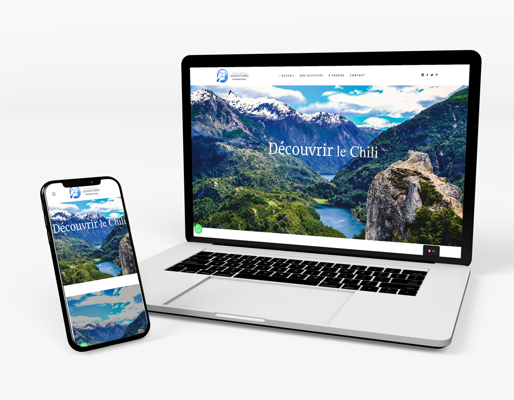 Realizaciones del sitio web de Valais Travel Adventures