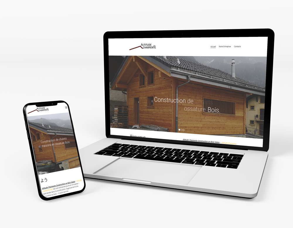 Logros Sitio web Entreprise de Bois en Valais