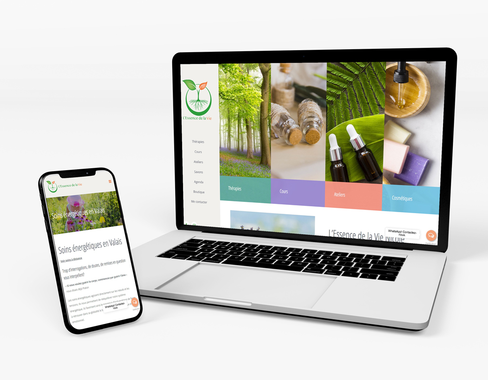 Realizaciones Página web de Naturopatía en Valais