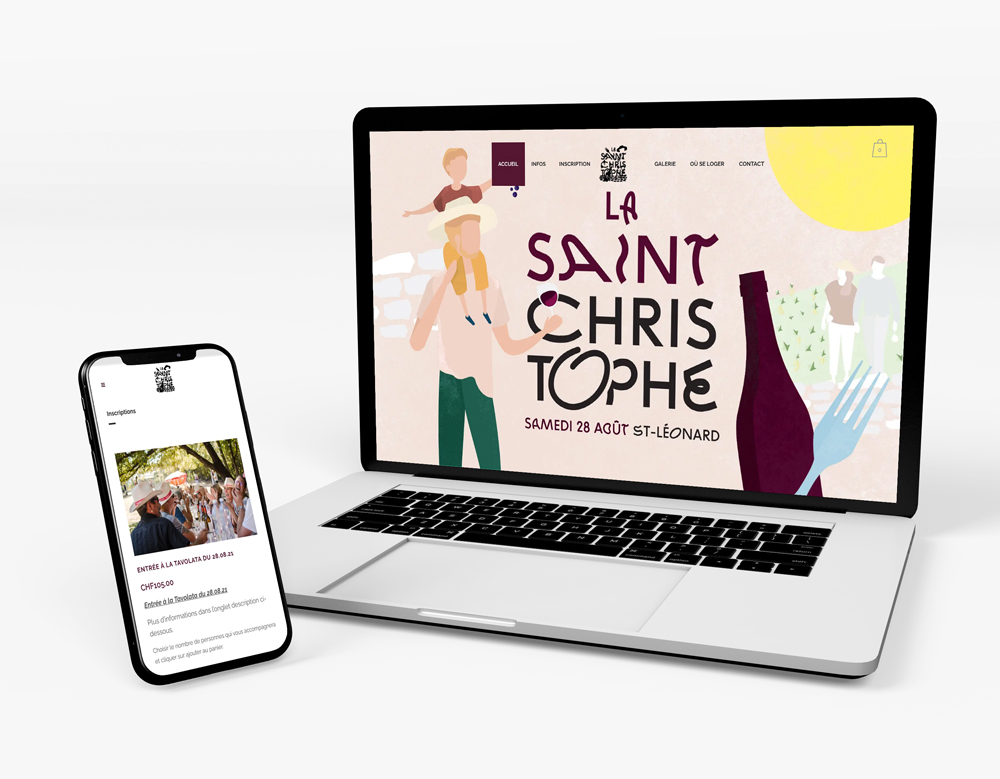 Logros Sitios web de Tavolata y Ballade du Vin en Valais